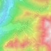 Mapa topográfico Spiazzi, altitud, relieve