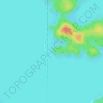 Mapa topográfico Proudfoot Point, altitud, relieve
