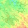 Mapa topográfico Kergongar, altitud, relieve