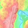 Mapa topográfico Westgate Highland, Palalan, Lumbia, CDO, altitud, relieve