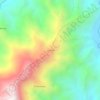 Mapa topográfico La Fria, altitud, relieve