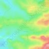 Mapa topográfico Les Prés de l'Évêque, altitud, relieve