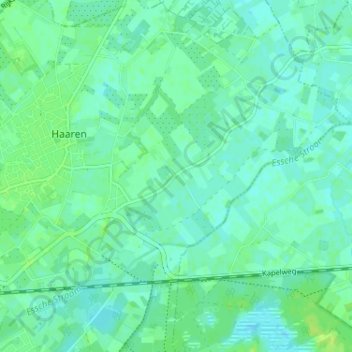 Mapa topográfico Belvert, altitud, relieve