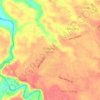 Mapa topográfico Cibeuteung Muara, altitud, relieve