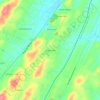 Mapa topográfico Hickory Hills, altitud, relieve