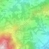 Mapa topográfico Casa Brutano, altitud, relieve