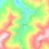 Mapa topográfico El Doradito, altitud, relieve