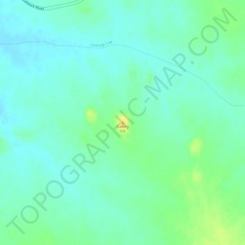 Mapa topográfico Gallery Hill, altitud, relieve