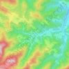 Mapa topográfico Ziortza-Bolibar, altitud, relieve