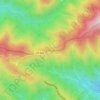 Mapa topográfico Newfound Gap, altitud, relieve