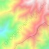 Mapa topográfico Chocos, altitud, relieve