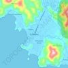 Mapa topográfico Sukadana, altitud, relieve