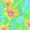 Mapa topográfico Brento, altitud, relieve