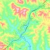 Mapa topográfico 罗苏乡, altitud, relieve