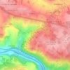 Mapa topográfico Les Taillis, altitud, relieve