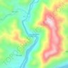 Mapa topográfico Puente Perené, altitud, relieve