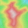 Mapa topográfico Mount Hale, altitud, relieve