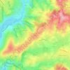 Mapa topográfico Angelin, altitud, relieve