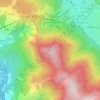 Mapa topográfico Karspitze, altitud, relieve