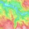 Mapa topográfico Le Cros de Lafarre, altitud, relieve