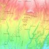 Mapa topográfico Bangli, altitud, relieve