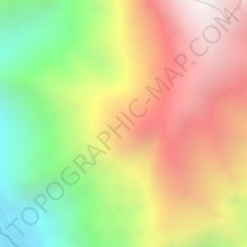 Mapa topográfico Santa Rita, altitud, relieve