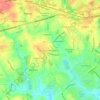 Mapa topográfico Crestview Heights, altitud, relieve