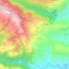 Mapa topográfico Borgonovo, altitud, relieve