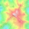 Mapa topográfico Cima d'Asta, altitud, relieve