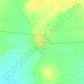 Mapa topográfico Lamba Jatan, altitud, relieve