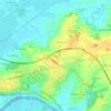 Mapa topográfico Pièce du Tail, altitud, relieve