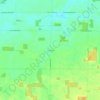 Mapa topográfico Cordelia, altitud, relieve
