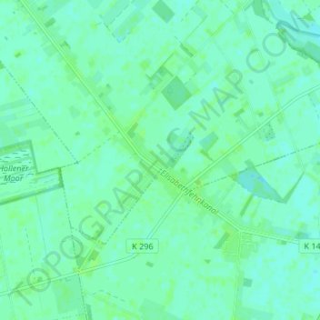 Mapa topográfico Reekenfeld, altitud, relieve