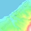 Mapa topográfico Quilicura El Rey, altitud, relieve
