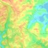 Mapa topográfico Cranberry Woods, altitud, relieve