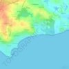 Mapa topográfico Le Rohaliguen, altitud, relieve