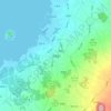 Mapa topográfico Hallim-eup, altitud, relieve