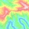Mapa topográfico Trinhão, altitud, relieve