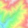 Mapa topográfico Monteu, altitud, relieve