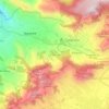 Mapa topográfico Las Peñuelas, altitud, relieve