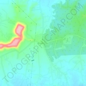Mapa topográfico Wadebolai, altitud, relieve
