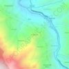 Mapa topográfico Antahuran, altitud, relieve