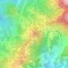 Mapa topográfico Loma del Viento, altitud, relieve