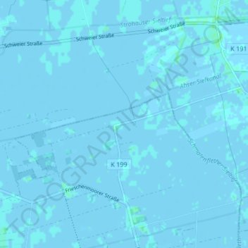Mapa topográfico Nordpol, altitud, relieve