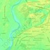 Mapa topográfico Isla, altitud, relieve