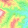 Mapa topográfico Inzá, altitud, relieve