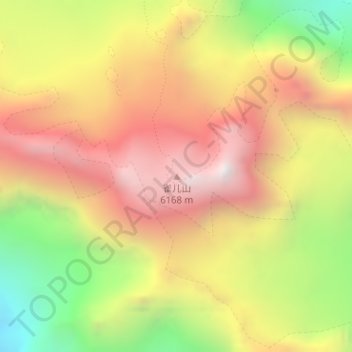 Mapa topográfico 雀儿山, altitud, relieve