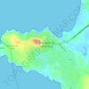 Mapa topográfico San Juan, altitud, relieve