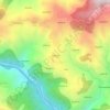 Mapa topográfico Rungan, altitud, relieve