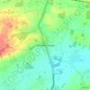 Mapa topográfico Blindley Heath, altitud, relieve